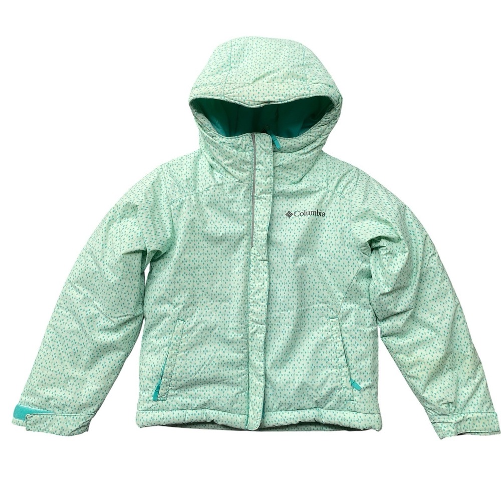 Columbia Horizon Ride Winter Jacket Hooded Girl Size XXS (4/5) Green
